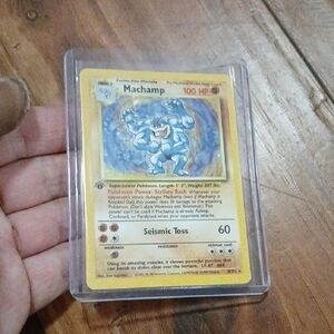Pokemon Machamp First Edition Trading Card